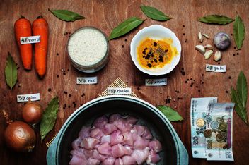 Ingredients for pilaf with chicken - Free image #305395